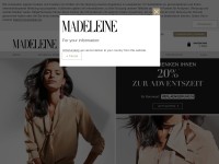 Desktop screenshot for madeleine.de