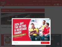 Desktop screenshot for arsenal.com