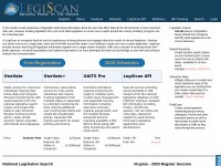 Desktop screenshot for legiscan.com