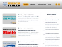 Desktop screenshot for waschfehler.de