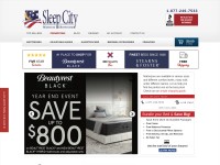 Desktop screenshot for sleepcity.com