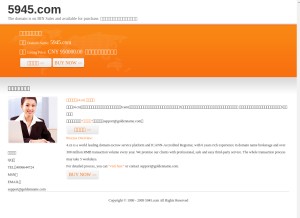 How 5945.com looks like on a tablet such as an iPad.