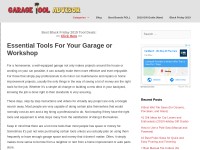 Desktop screenshot for garagetooladvisor.com