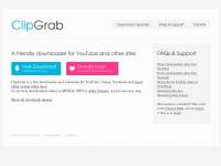 Desktop screenshot for clipgrab.org