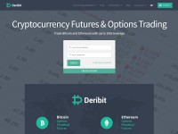 Desktop screenshot for deribit.com