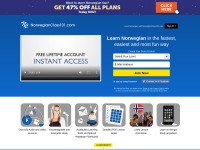 Desktop screenshot for norwegianclass101.com