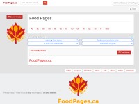 Desktop screenshot for foodpages.ca