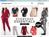 Desktop screenshot for clothingunder10.com