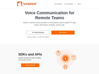 Desktop screenshot for voxer.com