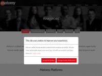Desktop screenshot for matomy.com