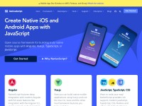 Desktop screenshot for nativescript.org