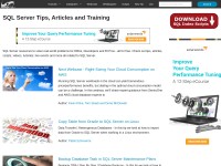 Desktop screenshot for mssqltips.com
