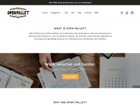 Desktop screenshot for openpallet.com