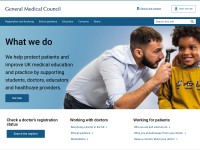 Desktop screenshot for gmc-uk.org