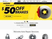Desktop screenshot for meineke.com