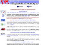 Desktop screenshot for registrationtek.com