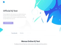 Desktop screenshot for officialiqtest.net