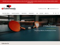Desktop screenshot for etabletennis.com