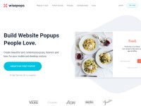 Desktop screenshot for wisepops.com