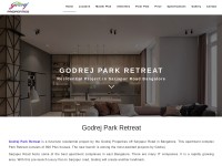 Desktop screenshot for godrejparkretreats.in