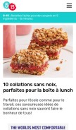 How 5ingredients15minutes.com looks like on a mobile device such as an iPhone.