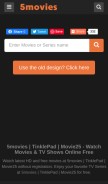 How 5movies.cloud looks like on a mobile device such as an iPhone.