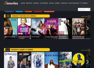 How 5movies.fm looks like on a tablet such as an iPad.