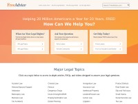 Desktop screenshot for freeadvice.com