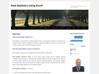 Desktop screenshot for real-statistics.com