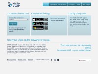 Desktop screenshot for mobilevoip.com