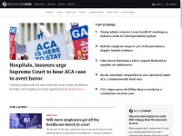 Desktop screenshot for healthcaredive.com