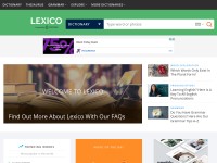 Desktop screenshot for lexico.com