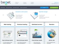 Desktop screenshot for beget.com