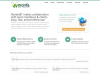 Desktop screenshot for mantisbt.org