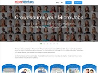 Desktop screenshot for microworkers.com