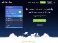 Desktop screenshot for windscribe.com