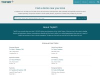 Desktop screenshot for topnpi.com