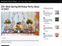 Desktop screenshot for birthdaypartyideas.net