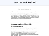 Desktop screenshot for realiqtest.neocities.org