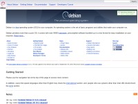 Desktop screenshot for debian.org