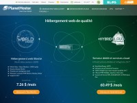 Desktop screenshot for planethoster.net