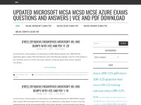 Desktop screenshot for latestmctsdumps.com