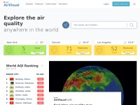 Desktop screenshot for airvisual.com