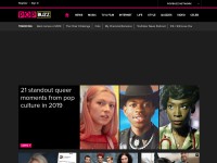 Desktop screenshot for popbuzz.com