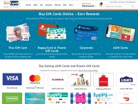 Desktop screenshot for giftcards.com