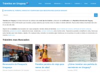 Desktop screenshot for tramitesenuruguay.com
