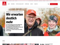 Desktop screenshot for igmetall.de