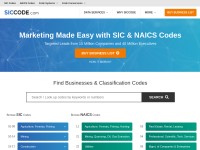 Desktop screenshot for siccode.com