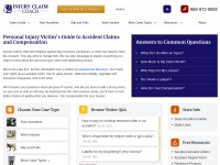 Desktop screenshot for injuryclaimcoach.com