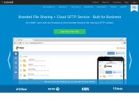 Desktop screenshot for exavault.com